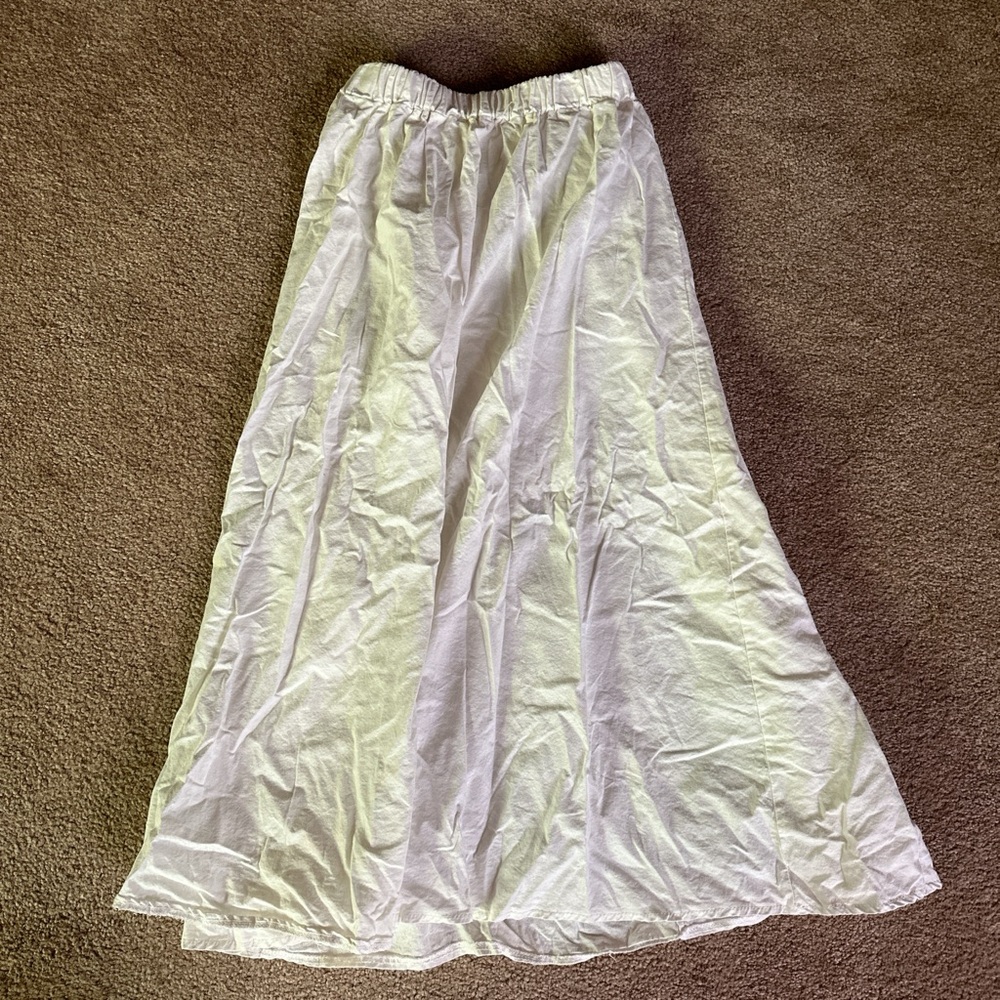 White cotton skirt